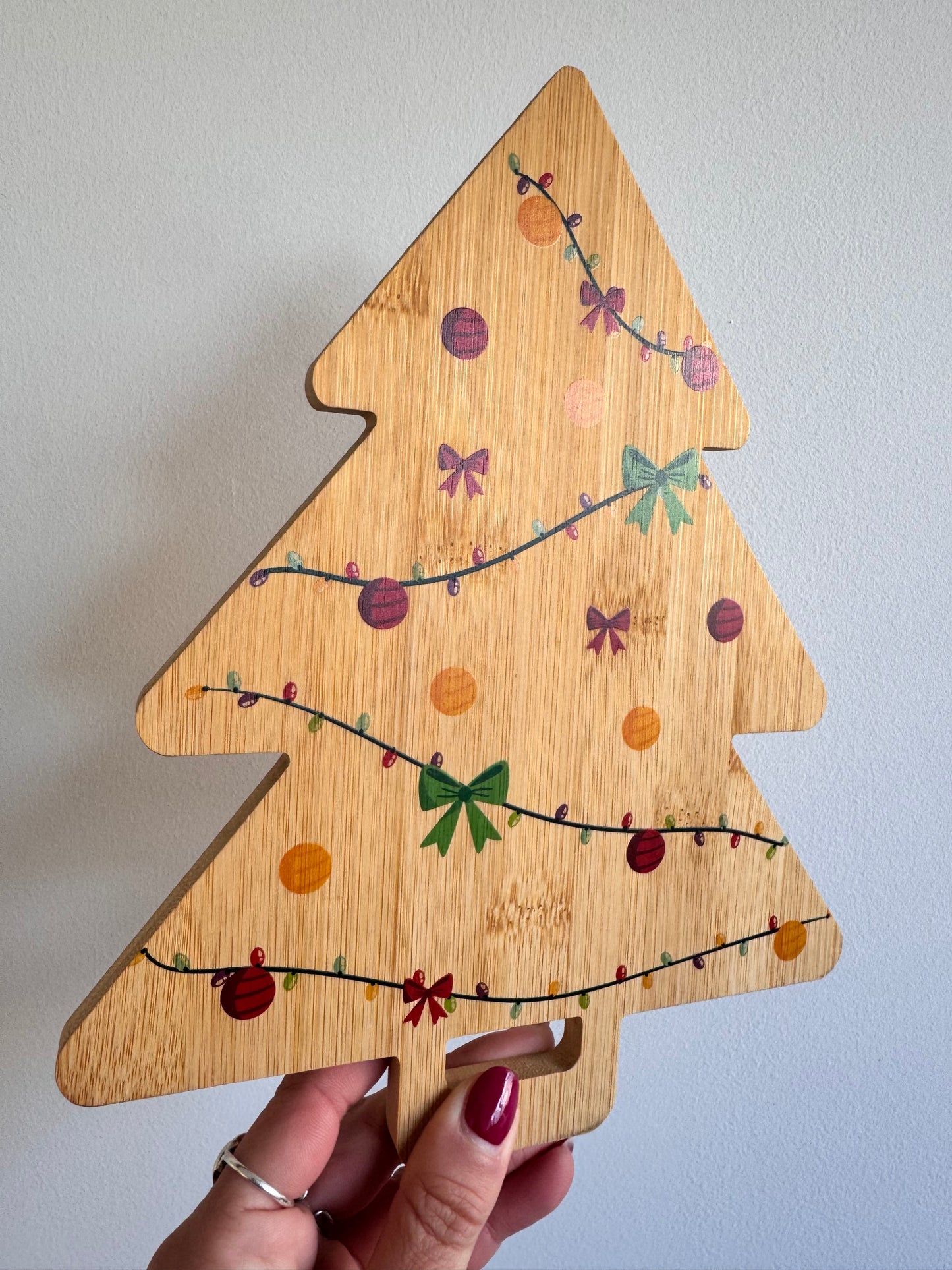 Tagliere in legno Natalizio