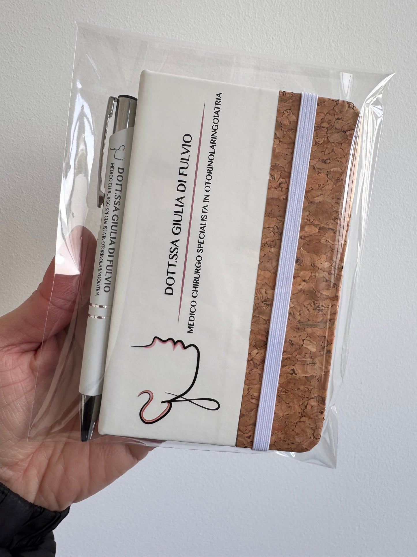 Portachiavi in pelle con logo