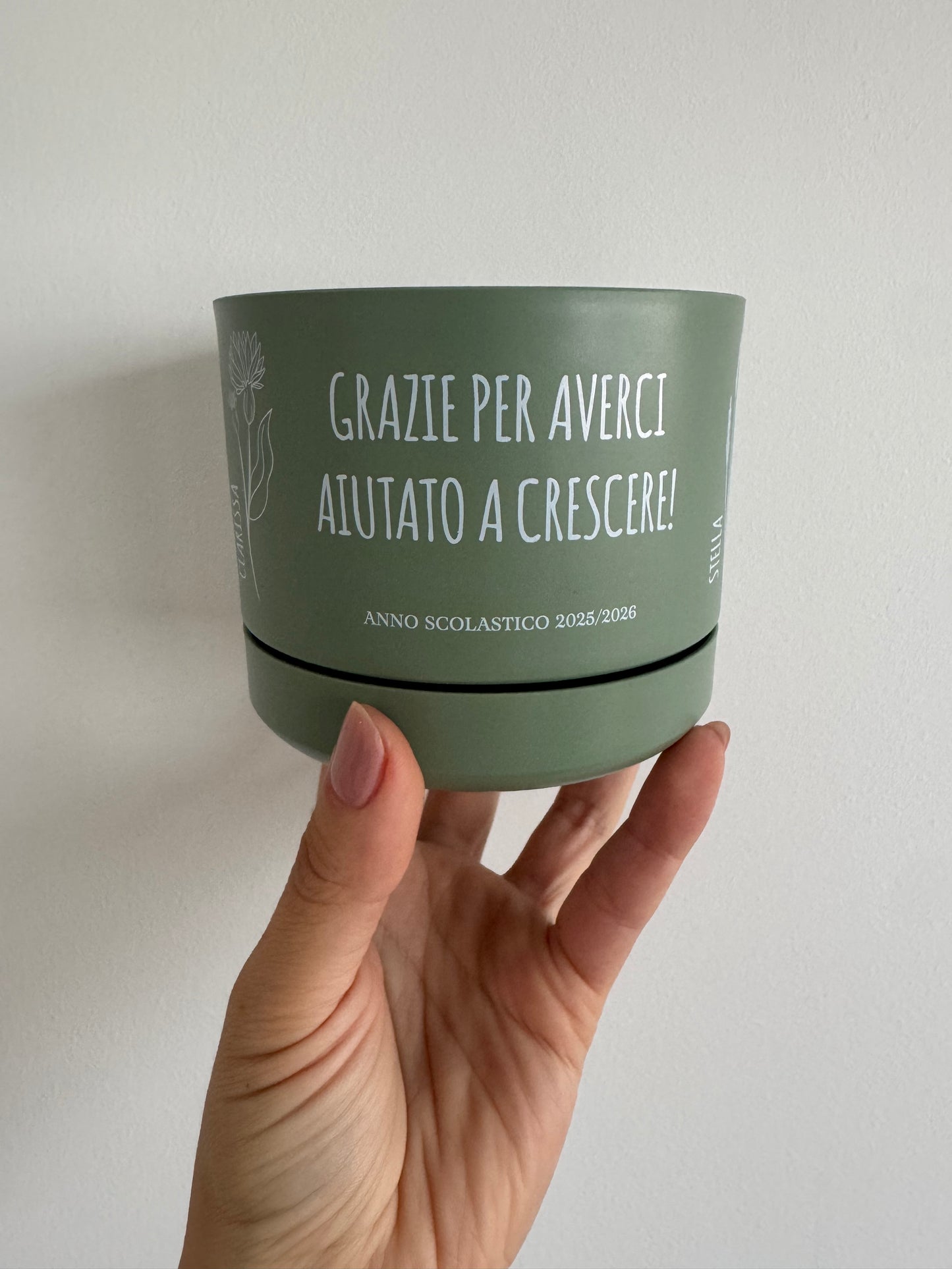 Vaso personalizzato rotondo
