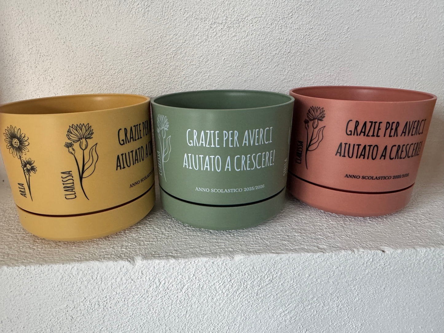 Vaso personalizzato rotondo