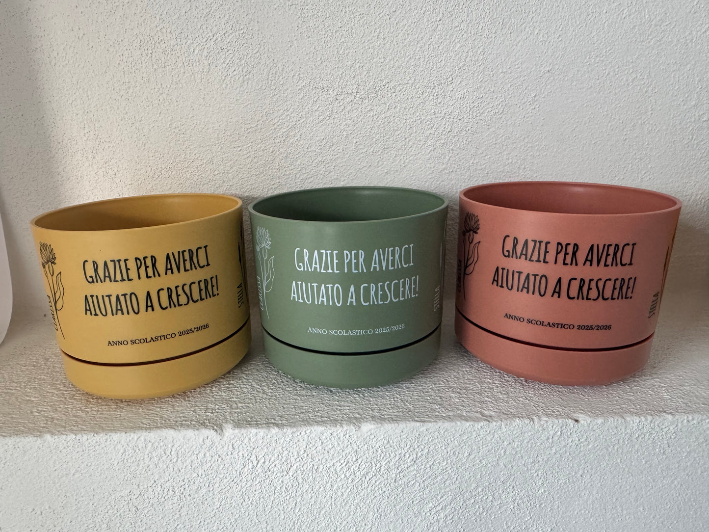 Vaso personalizzato rotondo