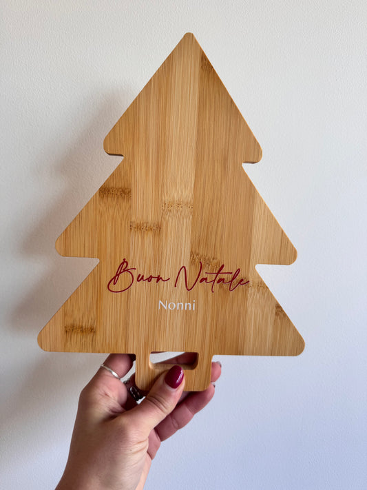 Tagliere in legno Natalizio