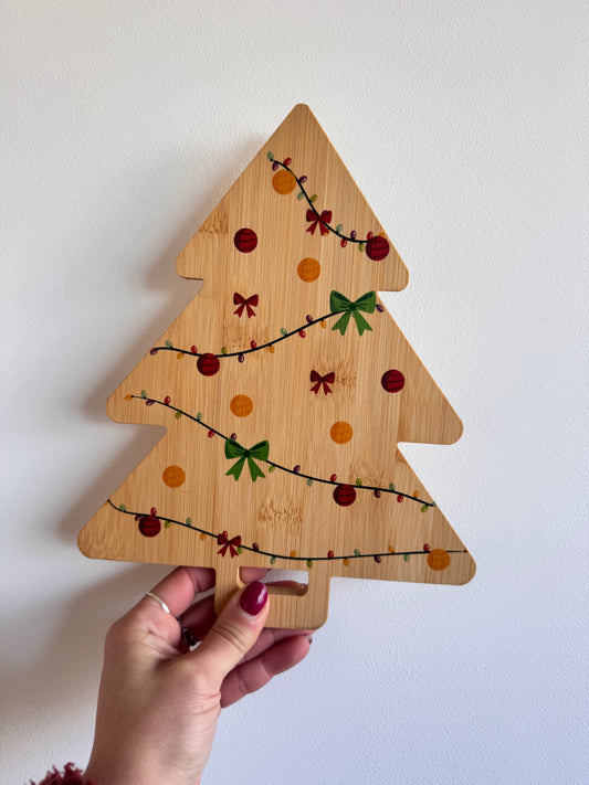 Tagliere in legno Natalizio