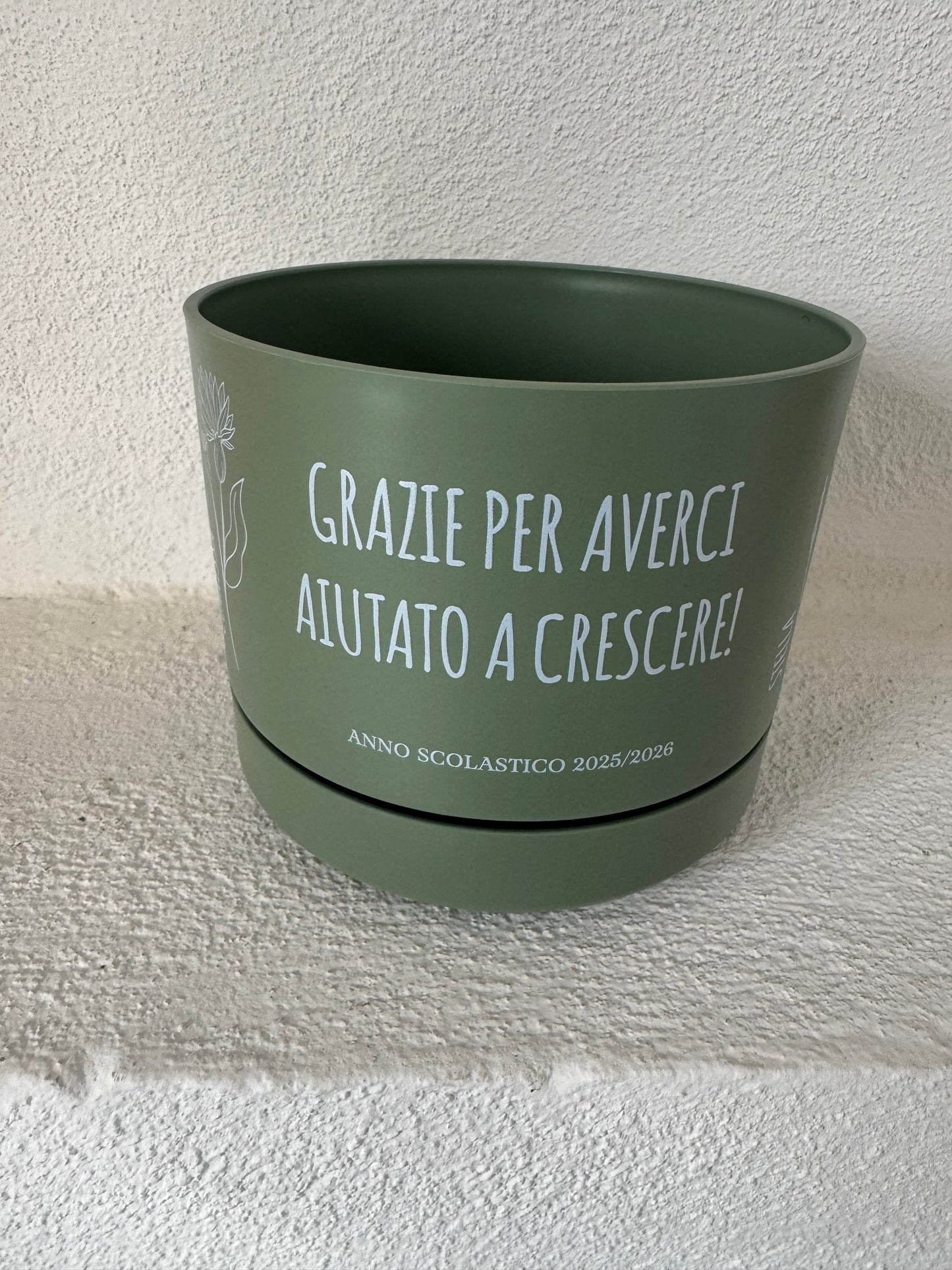 Vaso personalizzato rotondo